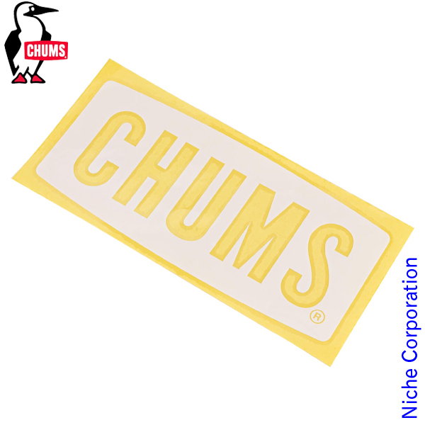 自然大好き！ニッチ・リッチ・キャッチ チャムス CHUMS チャムス カッティングシートチャムスロゴ L CH62-1482-0000-00  キャンプ用品