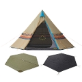 ロゴス ナバホ Tepee 400 セット-BB 71908002 テント 簡単ワンポールテント インナーマット グランドシート 3点セット ファミリー  キャンプ用品
