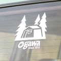 オガワキャンパル(ogawa) 限定品 カッティングステッカーS＆L 2点セット NSET-202206A  キャンプ用品