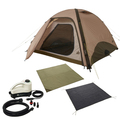 ロゴスTradcanvasエアマジックファミリーテントXLセット71805595電動ポンプ付きテントタープドーム型テントキャンプ用品