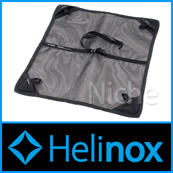 自然大好き！ニッチ・リッチ・キャッチ ヘリノックス Helinox ヘリノックス スウィベルチェア用 グランドシート / ブラック  19759006001002 シート キャンプ用品